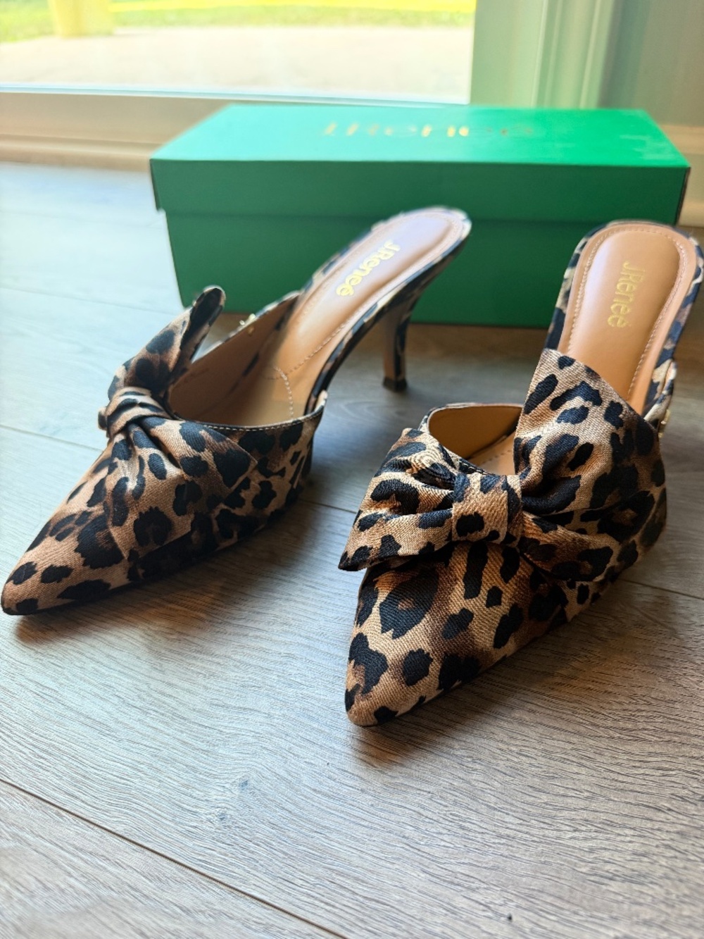 J RENEE Elonna cheetah print mules